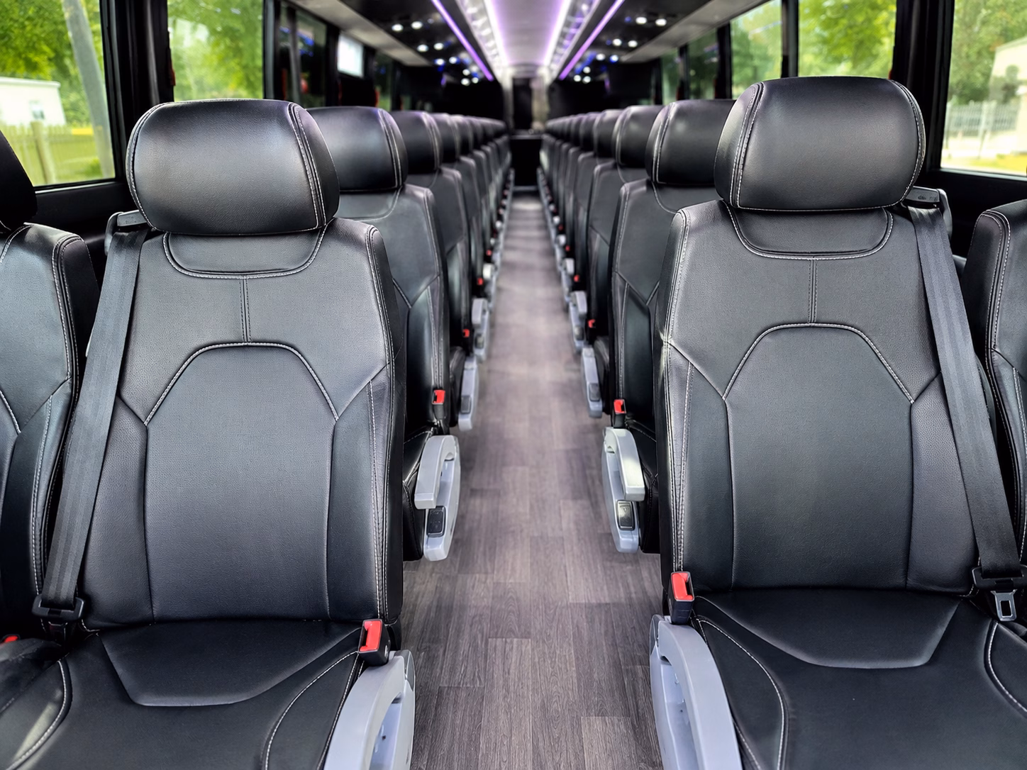 san mateo charter bus services interior